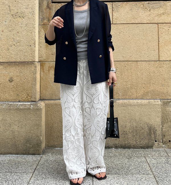  「メッシュダブルジャケット」|テーラードジャケット|