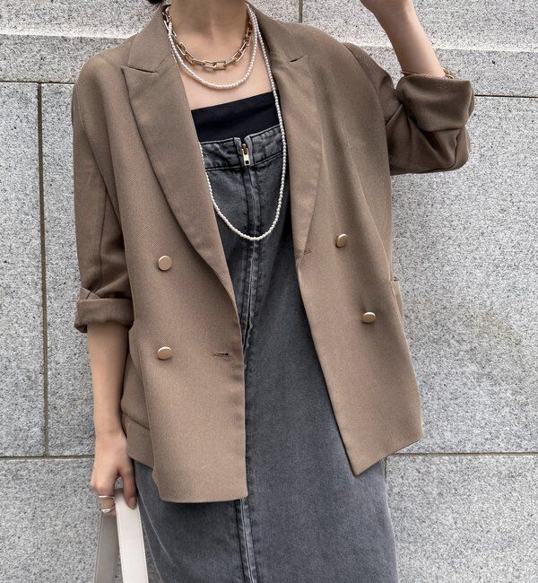  「メッシュダブルジャケット」|テーラードジャケット|