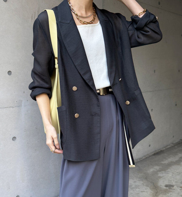  「メッシュダブルジャケット」|テーラードジャケット|