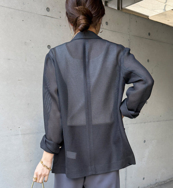  「メッシュダブルジャケット」|テーラードジャケット|