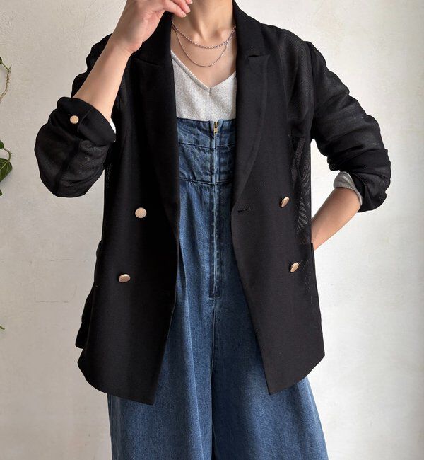  「メッシュダブルジャケット」|テーラードジャケット|