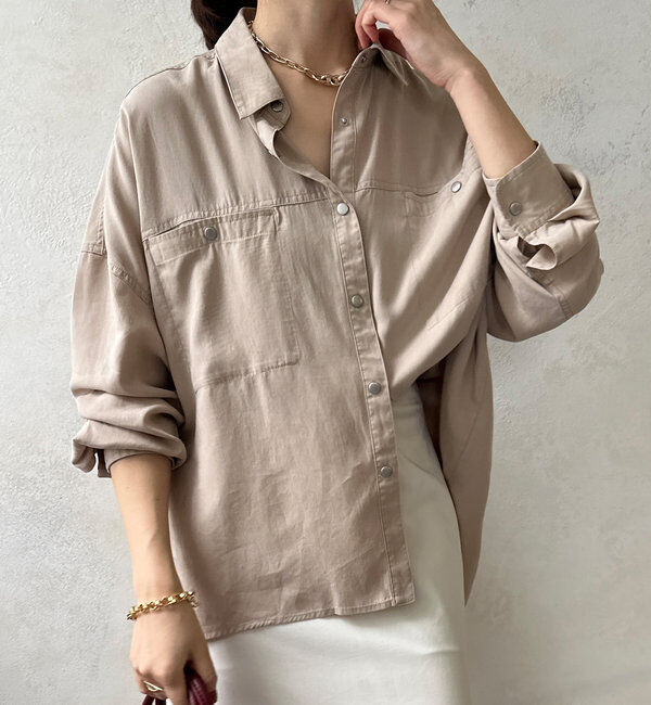  「テンセルワイドシャツ」|シャツ・ブラウス|