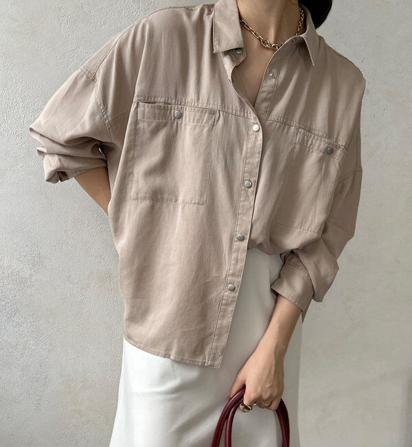  「テンセルワイドシャツ」|シャツ・ブラウス|