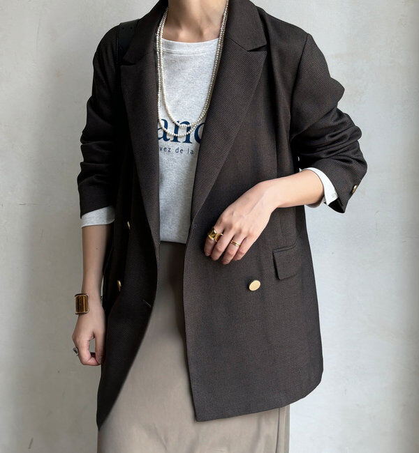  「【ON/OFF使える】ダブルジャケット」|テーラードジャケット|