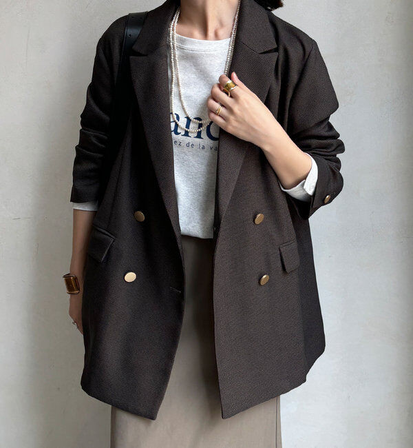  「【ON/OFF使える】ダブルジャケット」|テーラードジャケット|