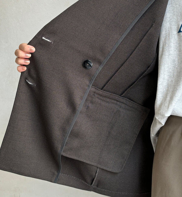  「【ON/OFF使える】ダブルジャケット」|テーラードジャケット|