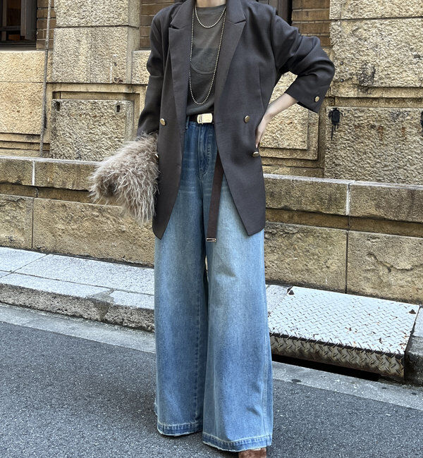  「【ON/OFF使える】ダブルジャケット」|テーラードジャケット|