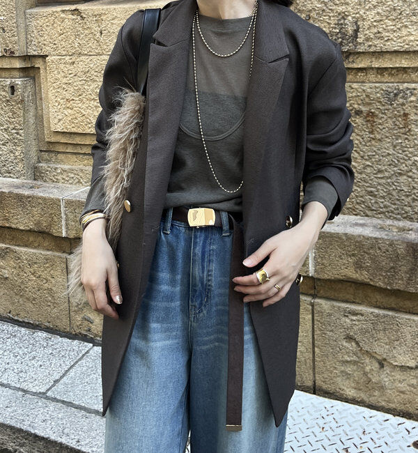  「【ON/OFF使える】ダブルジャケット」|テーラードジャケット|