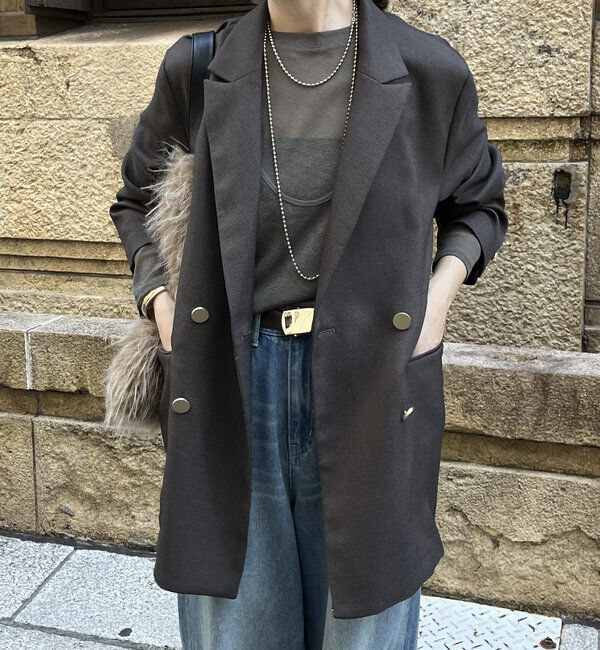  「【ON/OFF使える】ダブルジャケット」|テーラードジャケット|