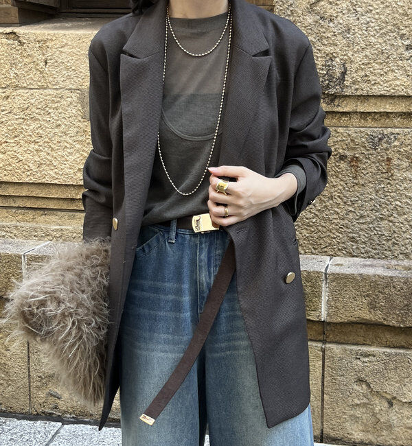  「【ON/OFF使える】ダブルジャケット」|テーラードジャケット|