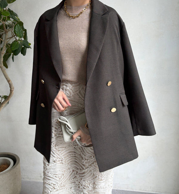  「【ON/OFF使える】ダブルジャケット」|テーラードジャケット|