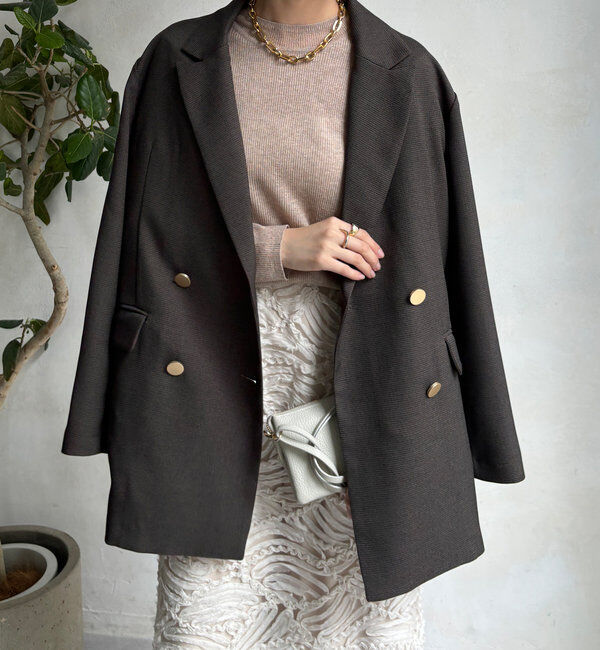  「【ON/OFF使える】ダブルジャケット」|テーラードジャケット|