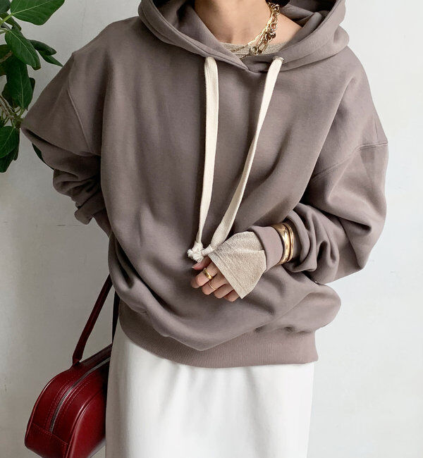  「裏起毛フーディー」|Tシャツ・カットソー|モカ