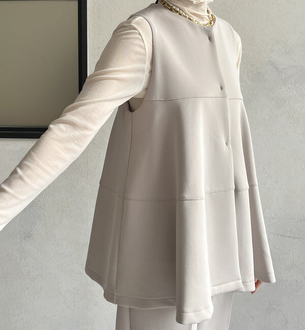  「【オケージョン対応】【WEB限定】モイストポンチティアードベスト」|ベスト・ジレ|