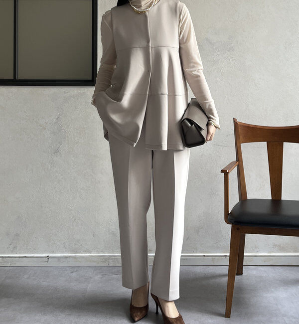  「【オケージョン対応】【WEB限定】モイストポンチティアードベスト」|ベスト・ジレ|