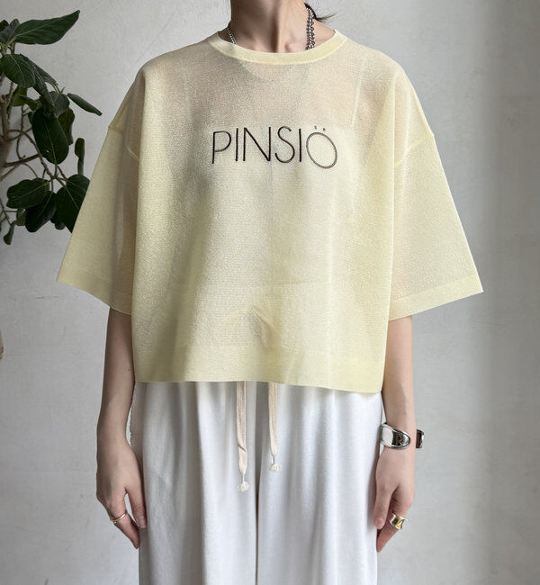  「【WEB限定】シアーPINSIOロゴニット」|ニット・セーター|