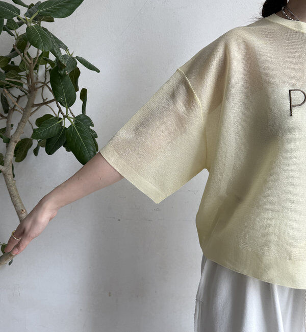  「【WEB限定】シアーPINSIOロゴニット」|ニット・セーター|