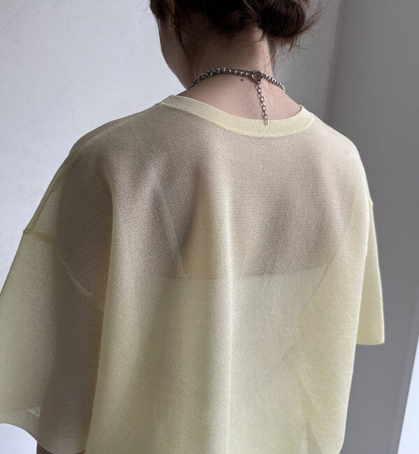  「【WEB限定】シアーPINSIOロゴニット」|ニット・セーター|