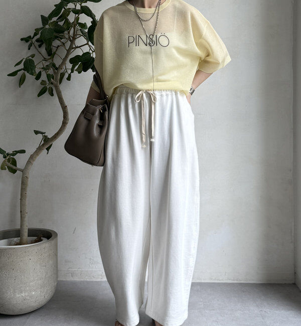  「【WEB限定】シアーPINSIOロゴニット」|ニット・セーター|