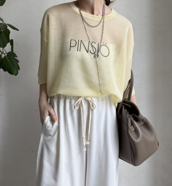  「【WEB限定】シアーPINSIOロゴニット」|ニット・セーター|