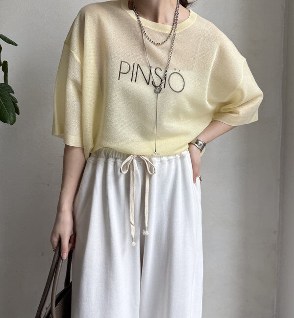  「【WEB限定】シアーPINSIOロゴニット」|ニット・セーター|