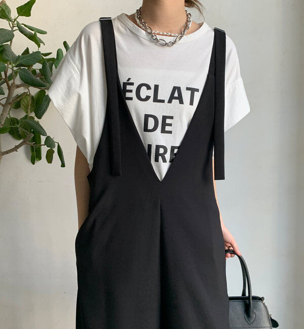  「タックスリーブロゴTEE」|Tシャツ・カットソー|