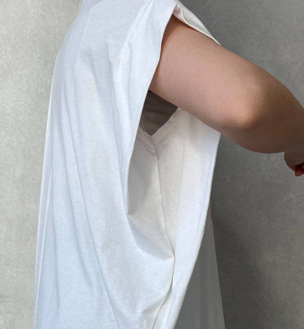  「タックスリーブロゴTEE」|Tシャツ・カットソー|