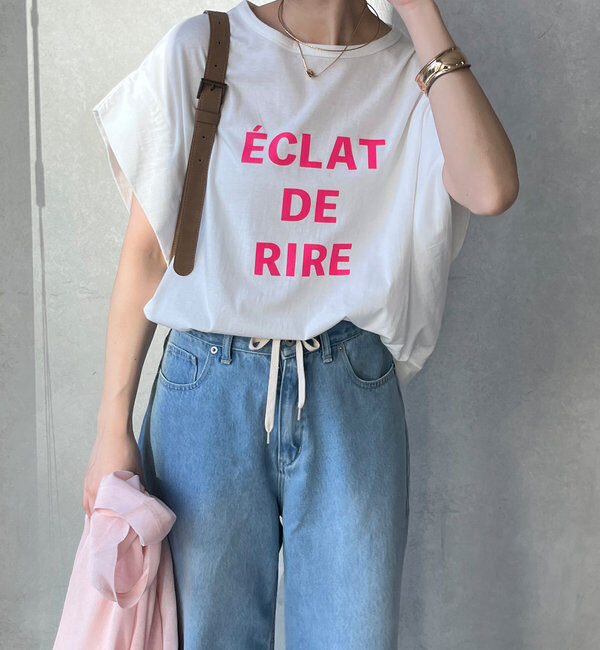  「タックスリーブロゴTEE」|Tシャツ・カットソー|