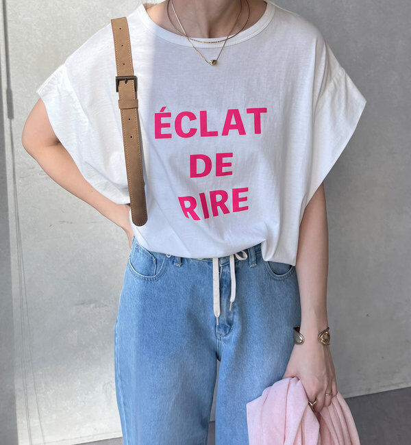  「タックスリーブロゴTEE」|Tシャツ・カットソー|