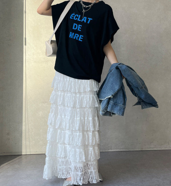  「タックスリーブロゴTEE」|Tシャツ・カットソー|