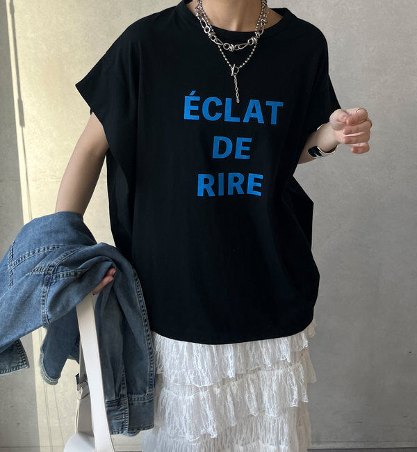  「タックスリーブロゴTEE」|Tシャツ・カットソー|