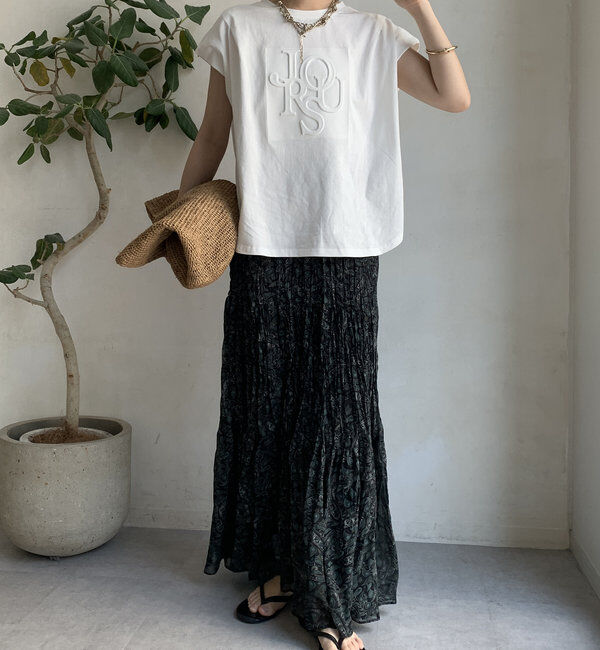  「エンボスバックジップTEE」|Tシャツ・カットソー|