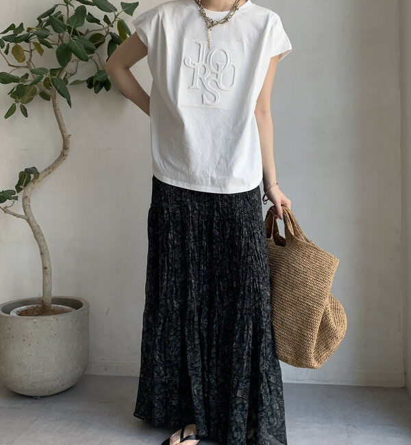  「エンボスバックジップTEE」|Tシャツ・カットソー|