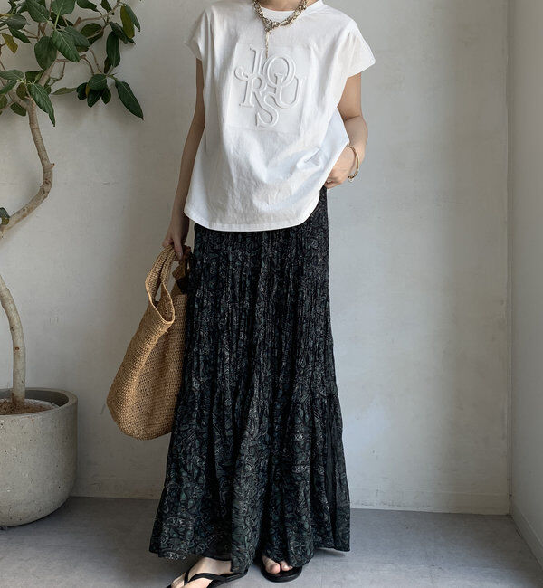  「エンボスバックジップTEE」|Tシャツ・カットソー|