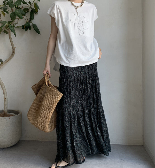  「エンボスバックジップTEE」|Tシャツ・カットソー|