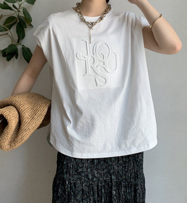  「エンボスバックジップTEE」|Tシャツ・カットソー|