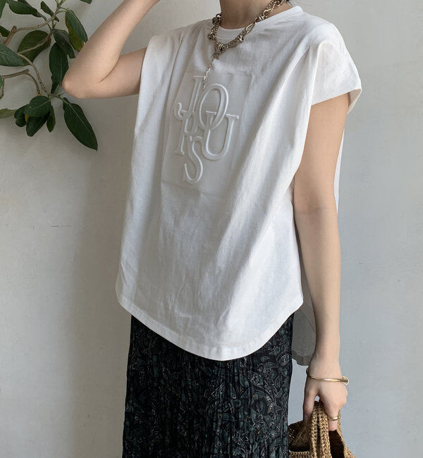  「エンボスバックジップTEE」|Tシャツ・カットソー|