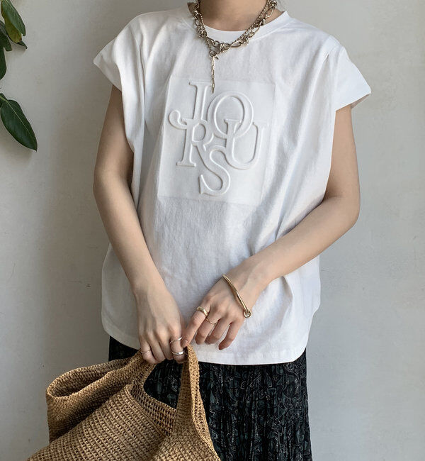  「エンボスバックジップTEE」|Tシャツ・カットソー|