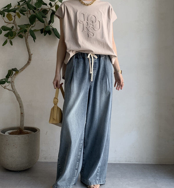  「エンボスバックジップTEE」|Tシャツ・カットソー|