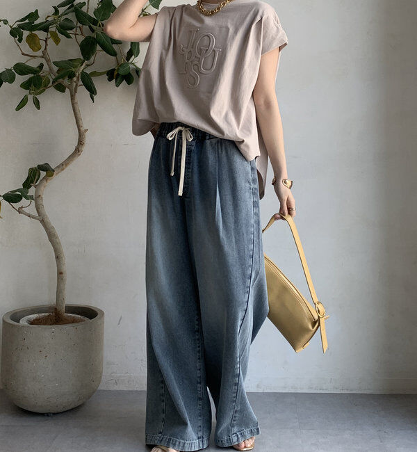  「エンボスバックジップTEE」|Tシャツ・カットソー|