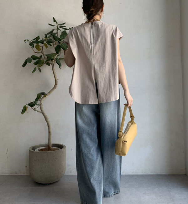  「エンボスバックジップTEE」|Tシャツ・カットソー|