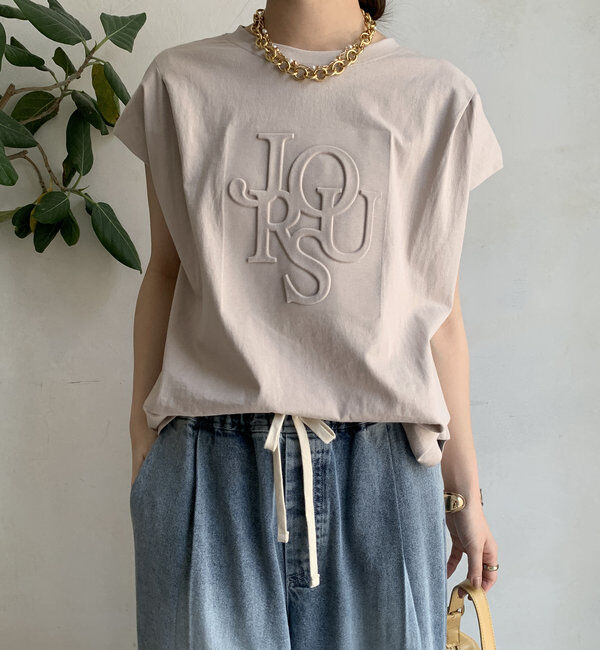  「エンボスバックジップTEE」|Tシャツ・カットソー|