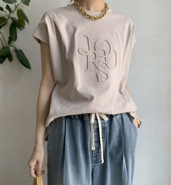  「エンボスバックジップTEE」|Tシャツ・カットソー|