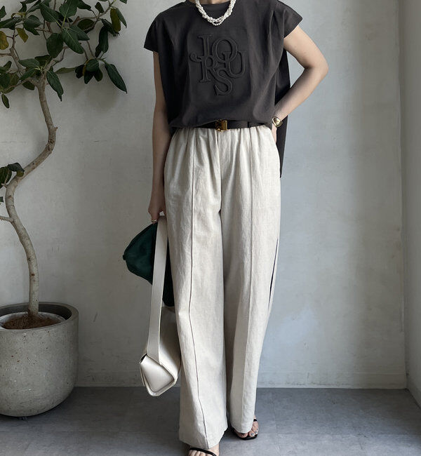  「エンボスバックジップTEE」|Tシャツ・カットソー|