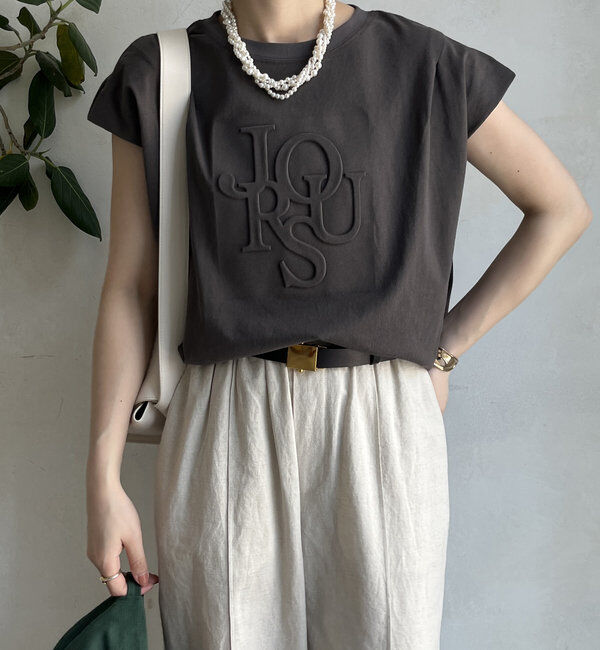  「エンボスバックジップTEE」|Tシャツ・カットソー|