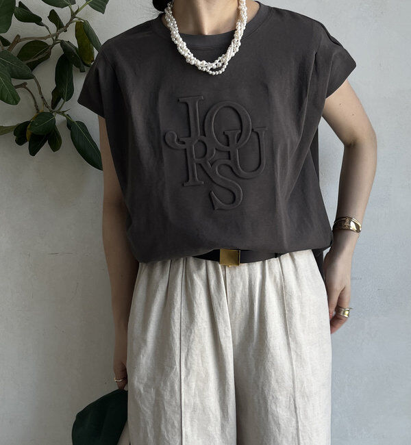  「エンボスバックジップTEE」|Tシャツ・カットソー|