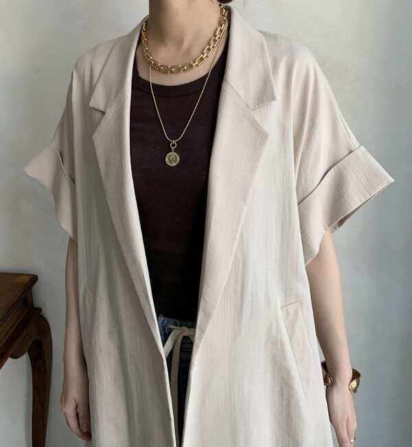  「【WEB限定】ビッグスリーブレスジャケット」|テーラードジャケット|