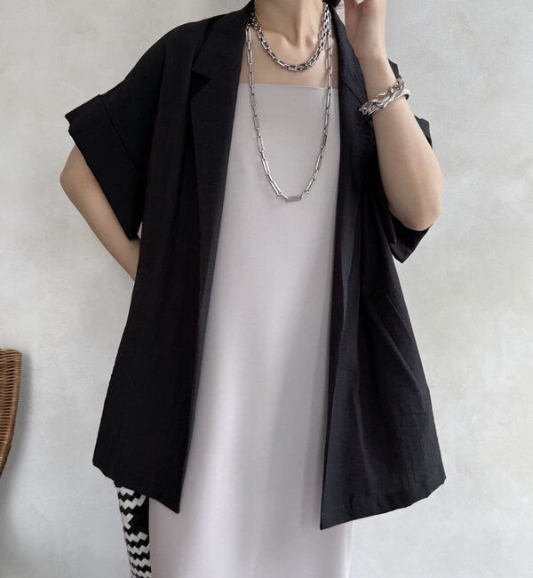  「【WEB限定】ビッグスリーブレスジャケット」|テーラードジャケット|