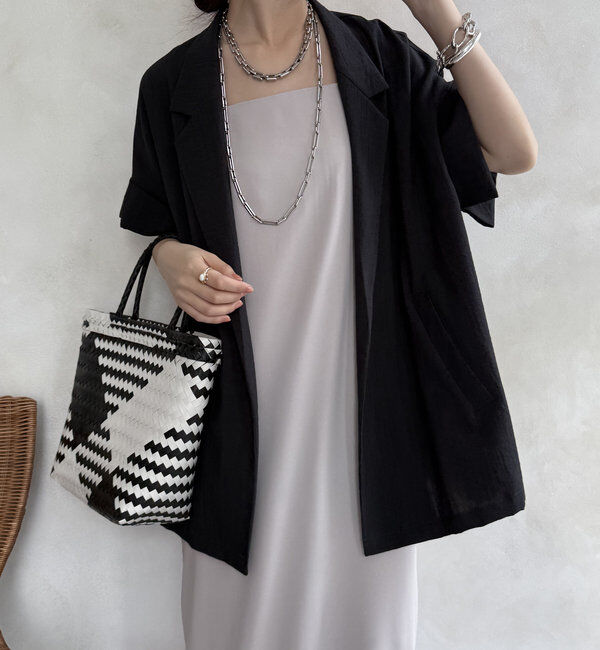  「【WEB限定】ビッグスリーブレスジャケット」|テーラードジャケット|