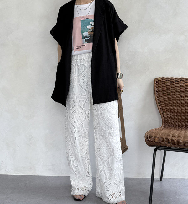  「【WEB限定】ビッグスリーブレスジャケット」|テーラードジャケット|